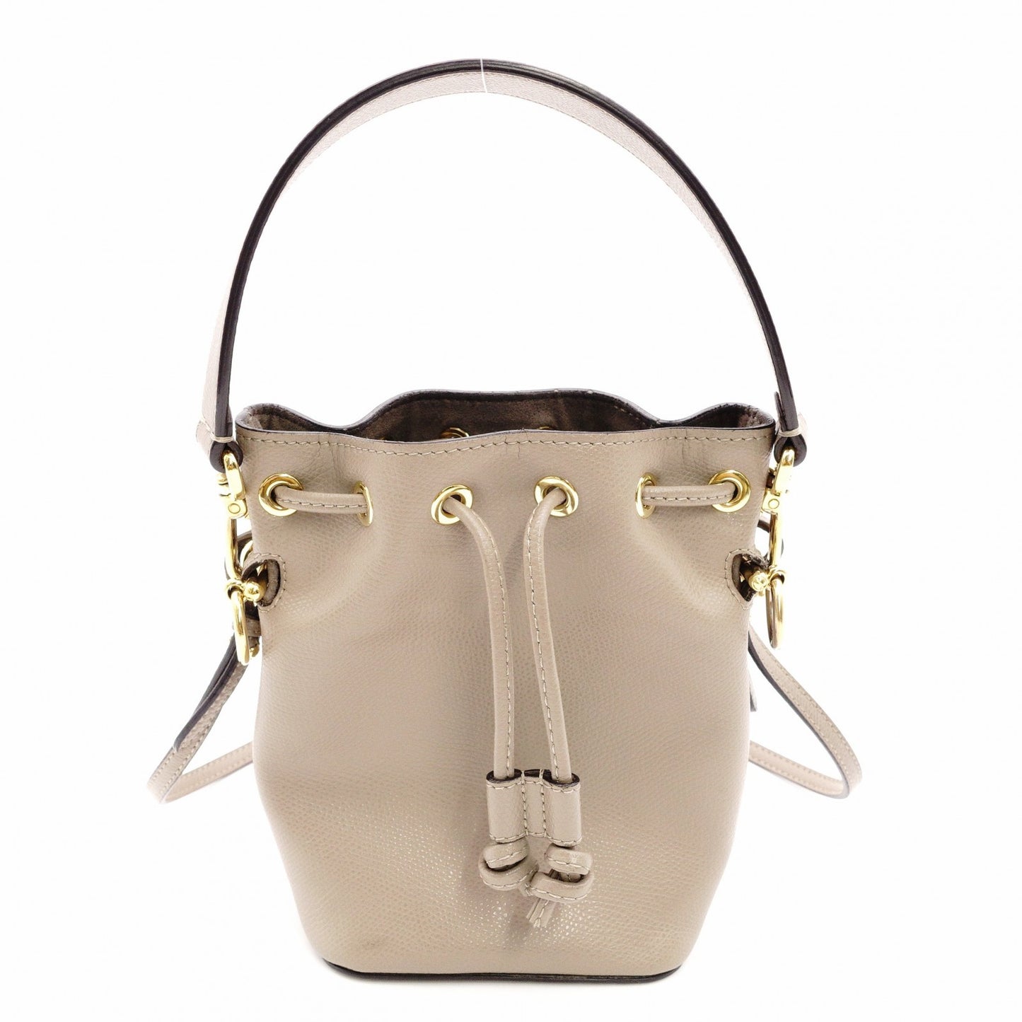 FENDI Shoulder Bag Mon Trésor Mini Greige 2-Way