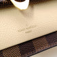 LOUIS VUITTON Vavin Portofolio Damier Shoulder Bag, PVC, Brown