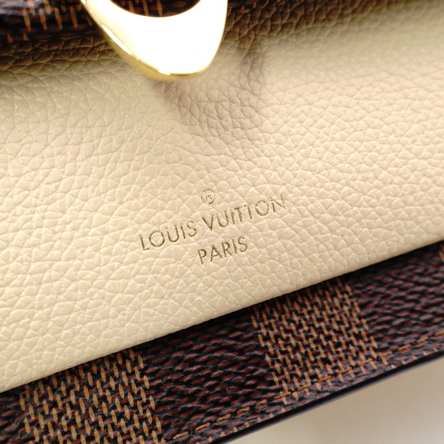 LOUIS VUITTON Vavin Portofolio Damier Shoulder Bag, PVC, Brown