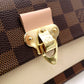 LOUIS VUITTON Vavin Portofolio Damier Shoulder Bag, PVC, Brown