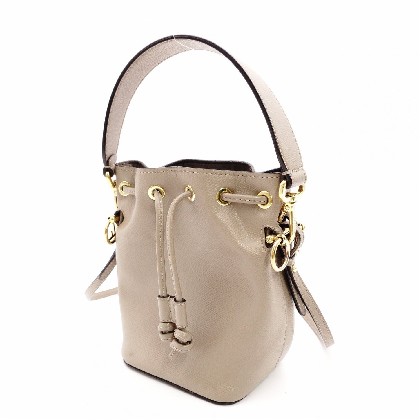 FENDI Shoulder Bag Mon Trésor Mini Greige 2-Way