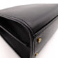 SAINT LAURENT Cassandra Handbag, Leather, Black, 2-Way, Gold Hardware, Crossbody