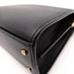 SAINT LAURENT Cassandra Handbag, Leather, Black, 2-Way, Gold Hardware, Crossbody