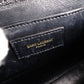 SAINT LAURENT Cassandra Handbag, Leather, Black, 2-Way, Gold Hardware, Crossbody