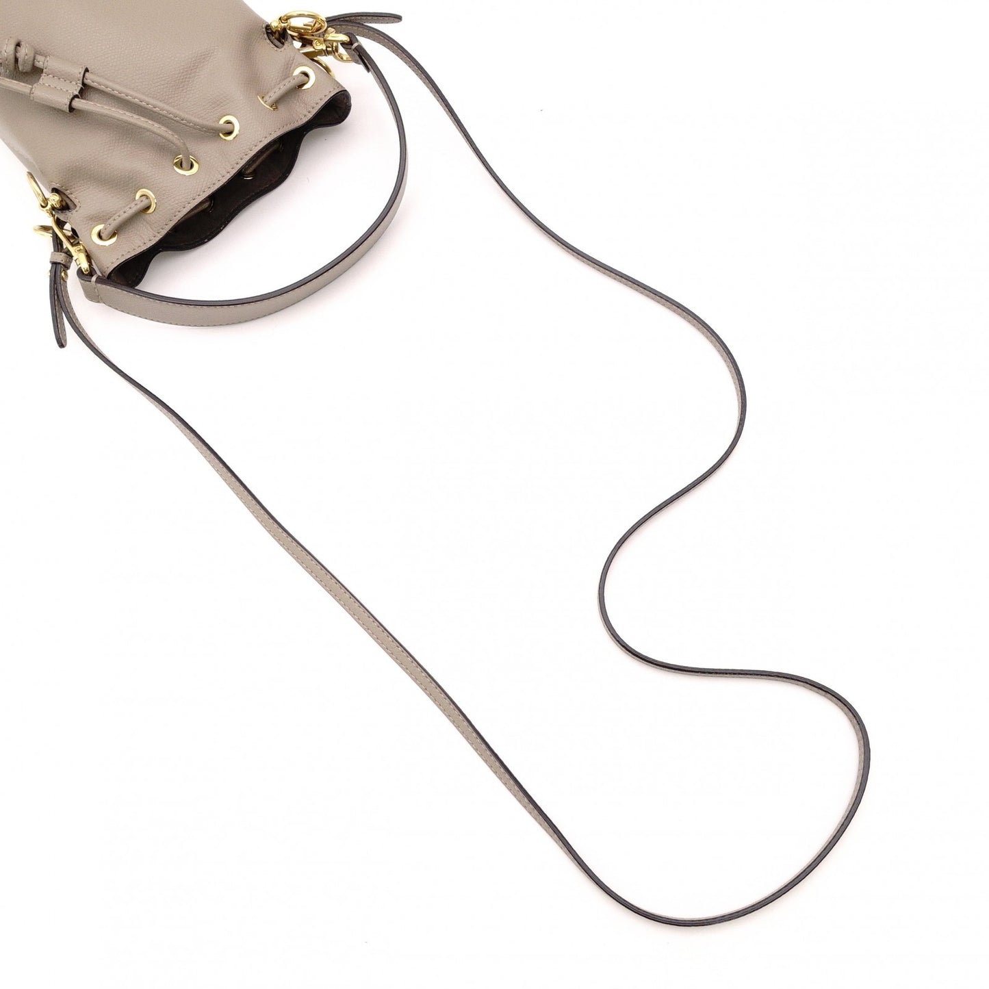 FENDI Shoulder Bag Mon Trésor Mini Greige 2-Way