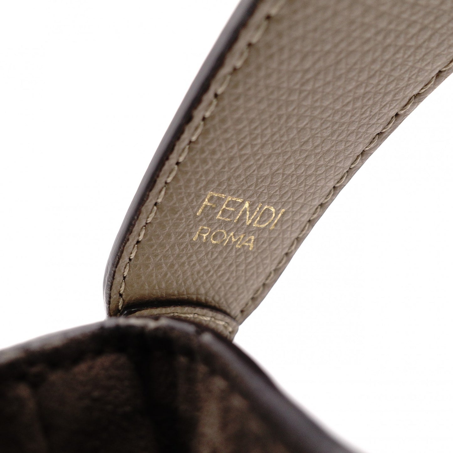 FENDI Shoulder Bag Mon Trésor Mini Greige 2-Way