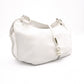 CELINE Hobo Bittersweet Handbag, Leather, White, Single-Shoulder Bag