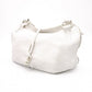 CELINE Hobo Bittersweet Handbag, Leather, White, Single-Shoulder Bag