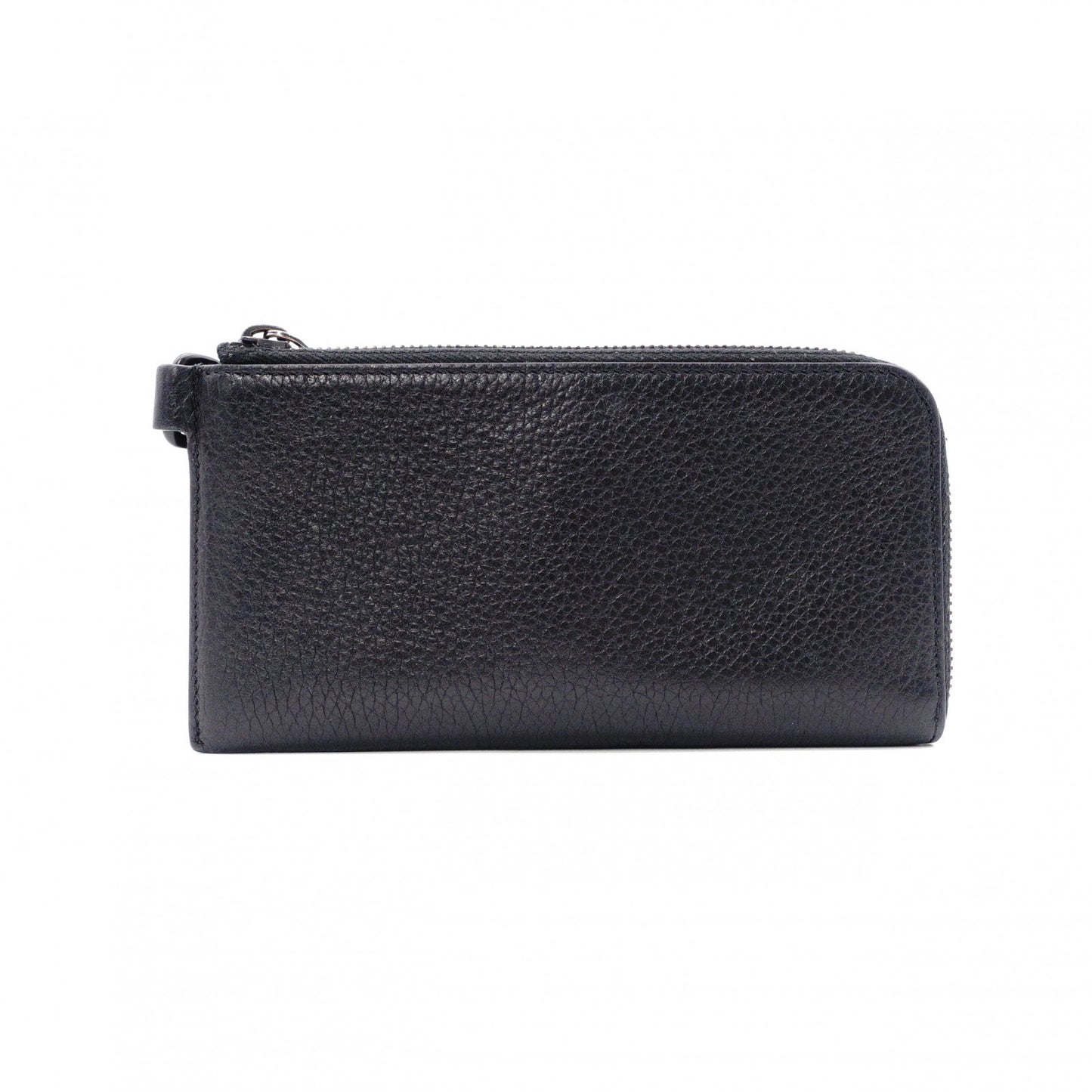 Maison Margiela 4-Stitch Long Wallet with Strap, Leather, Black, Men's