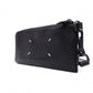 Maison Margiela 4-Stitch Long Wallet with Strap, Leather, Black, Men's