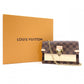 LOUIS VUITTON Vavin Portofolio Damier Shoulder Bag, PVC, Brown