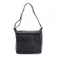 CHANEL Choco Bar Shoulder Bag, Lambskin, Black, Gold Hardware, Women's