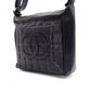 CHANEL Choco Bar Shoulder Bag, Lambskin, Black, Gold Hardware, Women's