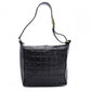 CHANEL Choco Bar Shoulder Bag, Lambskin, Black, Gold Hardware, Women's