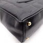 CHANEL Choco Bar Shoulder Bag, Lambskin, Black, Gold Hardware, Women's