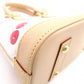 LOUIS VUITTON Alma BB Monogram Cherry Handbag, PVC and Leather, White, 2-Way