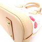 LOUIS VUITTON Alma BB Monogram Cherry Handbag, PVC and Leather, White, 2-Way