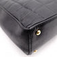 CHANEL Choco Bar Shoulder Bag, Lambskin, Black, Gold Hardware, Women's