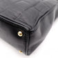 CHANEL Choco Bar Shoulder Bag, Lambskin, Black, Gold Hardware, Women's