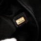 CHANEL Choco Bar Shoulder Bag, Lambskin, Black, Gold Hardware, Women's