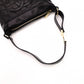 CHANEL Choco Bar Shoulder Bag, Lambskin, Black, Gold Hardware, Women's