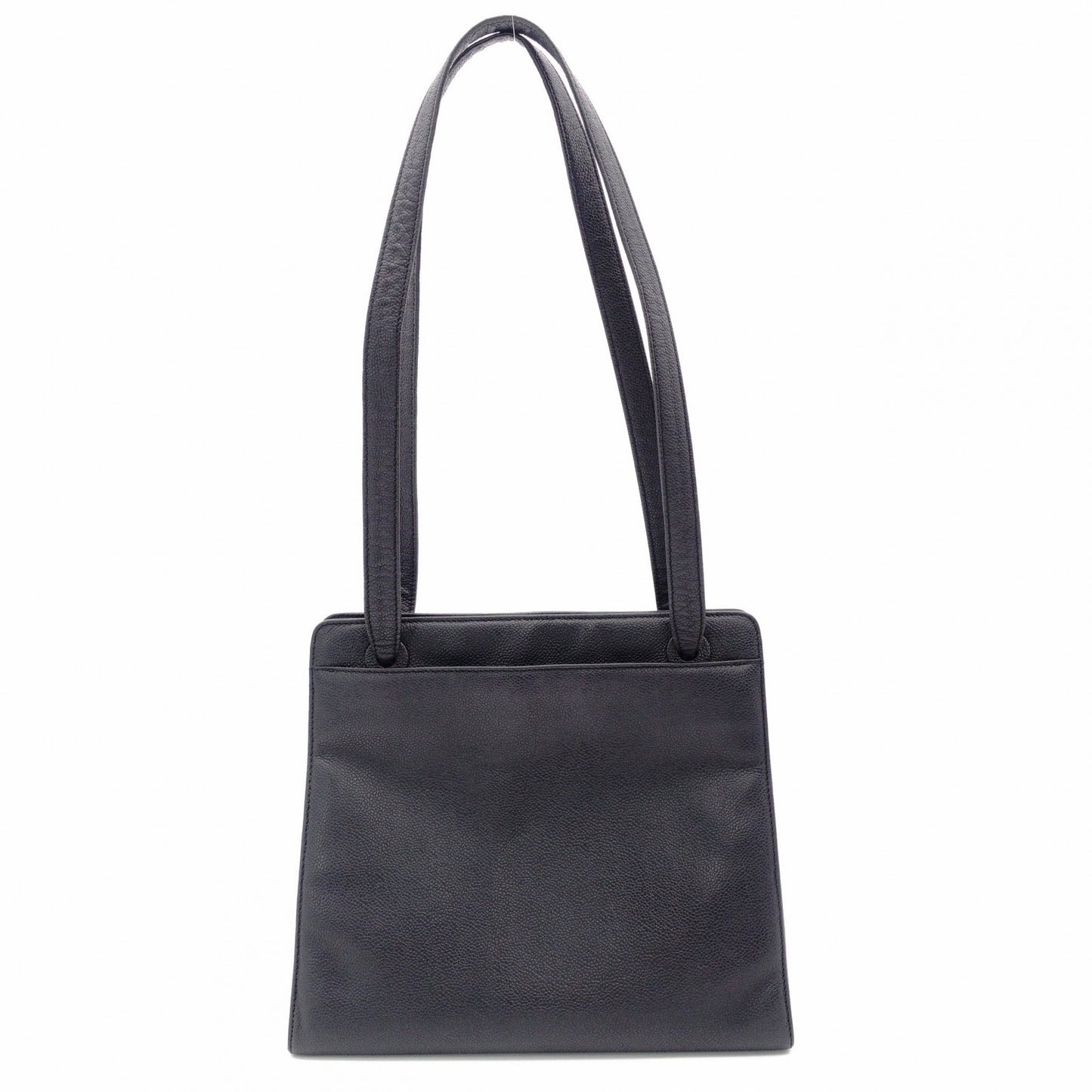CHANEL Matte Caviar Skin Black Tote Bag