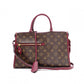 LOUIS VUITTON Popincourt PM Monogram Canvas Handbag, PVC Leather, Brown, 2-Way