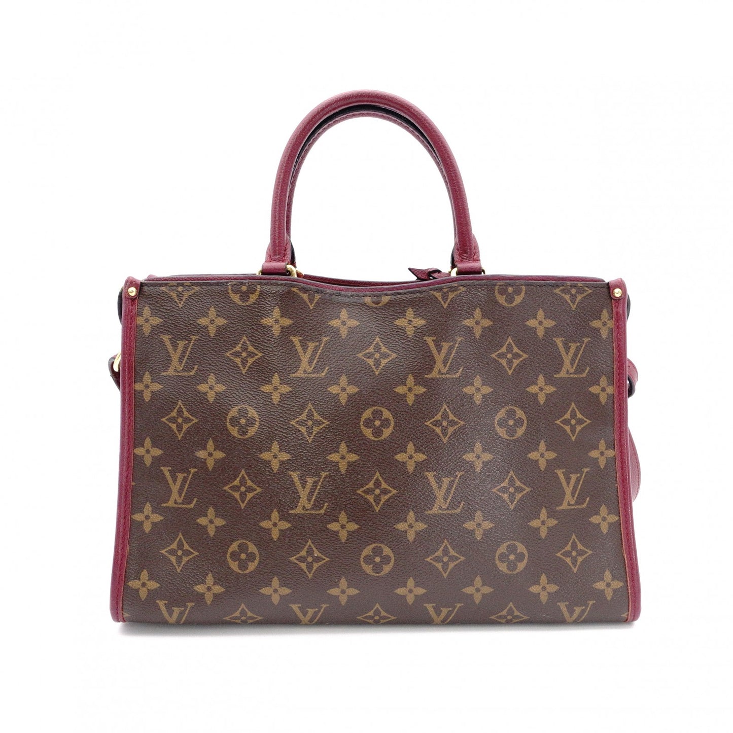 LOUIS VUITTON Popincourt PM Monogram Canvas Handbag, PVC Leather, Brown, 2-Way