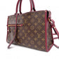 LOUIS VUITTON Popincourt PM Monogram Canvas Handbag, PVC Leather, Brown, 2-Way