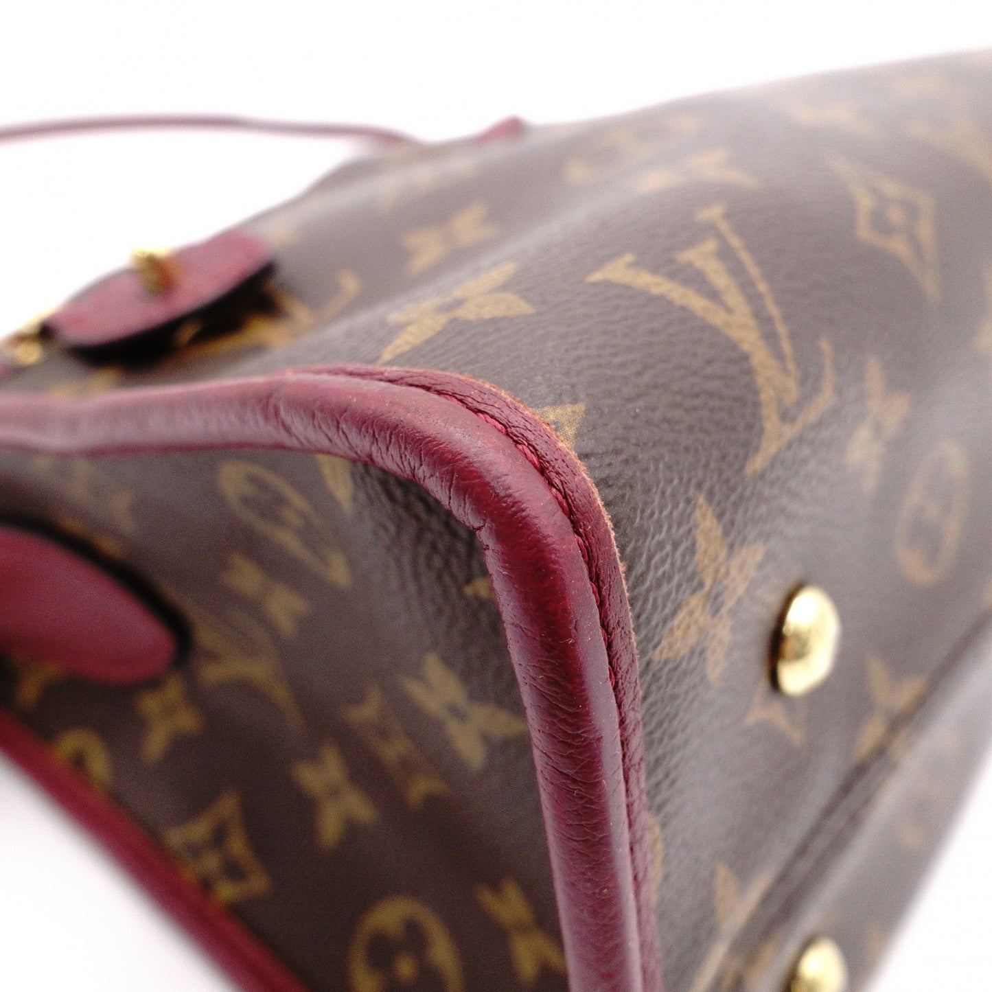LOUIS VUITTON Popincourt PM Monogram Canvas Handbag, PVC Leather, Brown, 2-Way