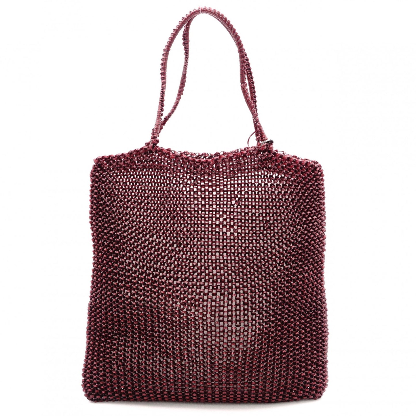ANTEPRIMA Standard Square Model Wire Bag Tote Bag Red-Brown