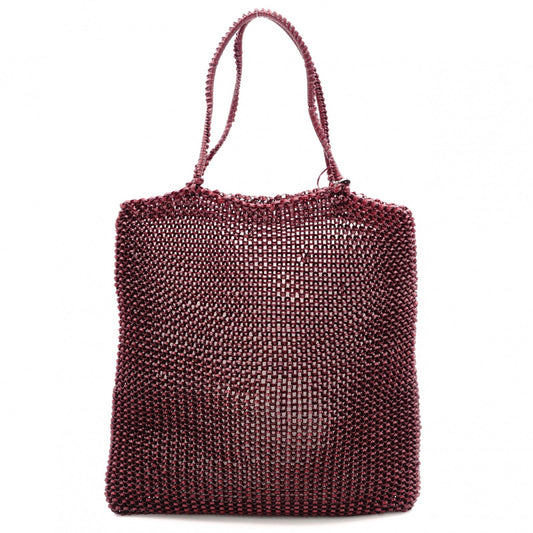 ANTEPRIMA Standard Square Model Wire Bag Tote Bag Red-Brown