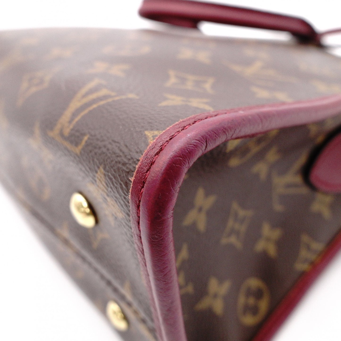 LOUIS VUITTON Popincourt PM Monogram Canvas Handbag, PVC Leather, Brown, 2-Way