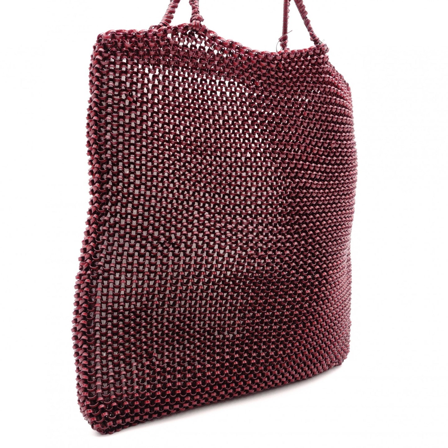 ANTEPRIMA Standard Square Model Wire Bag Tote Bag Red-Brown