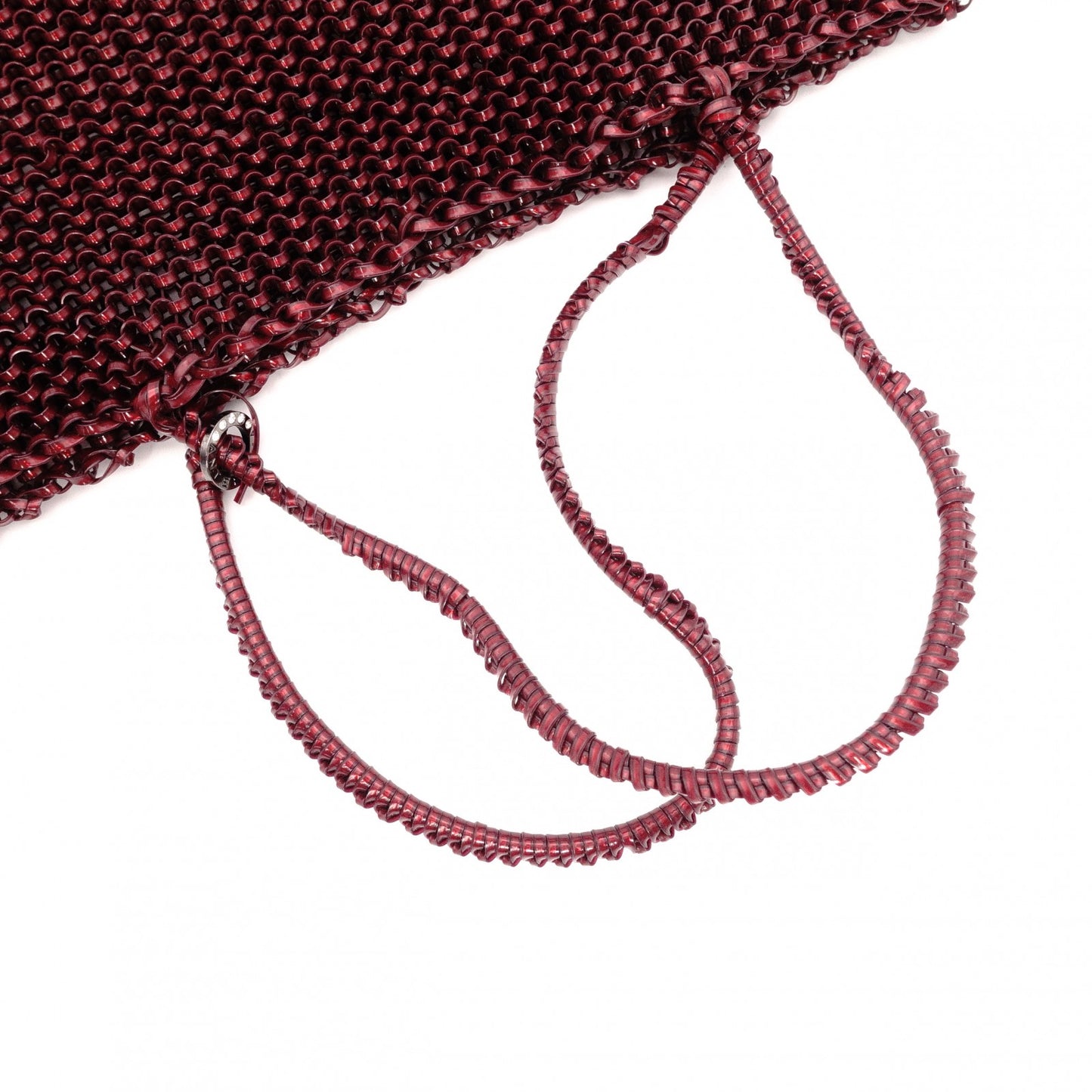 ANTEPRIMA Standard Square Model Wire Bag Tote Bag Red-Brown