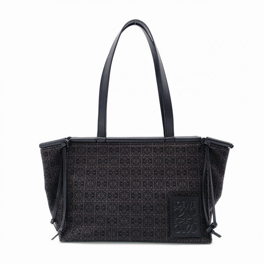 LOEWE Cushion Tote Anagram Shoulder Bag/Leather/Canvas