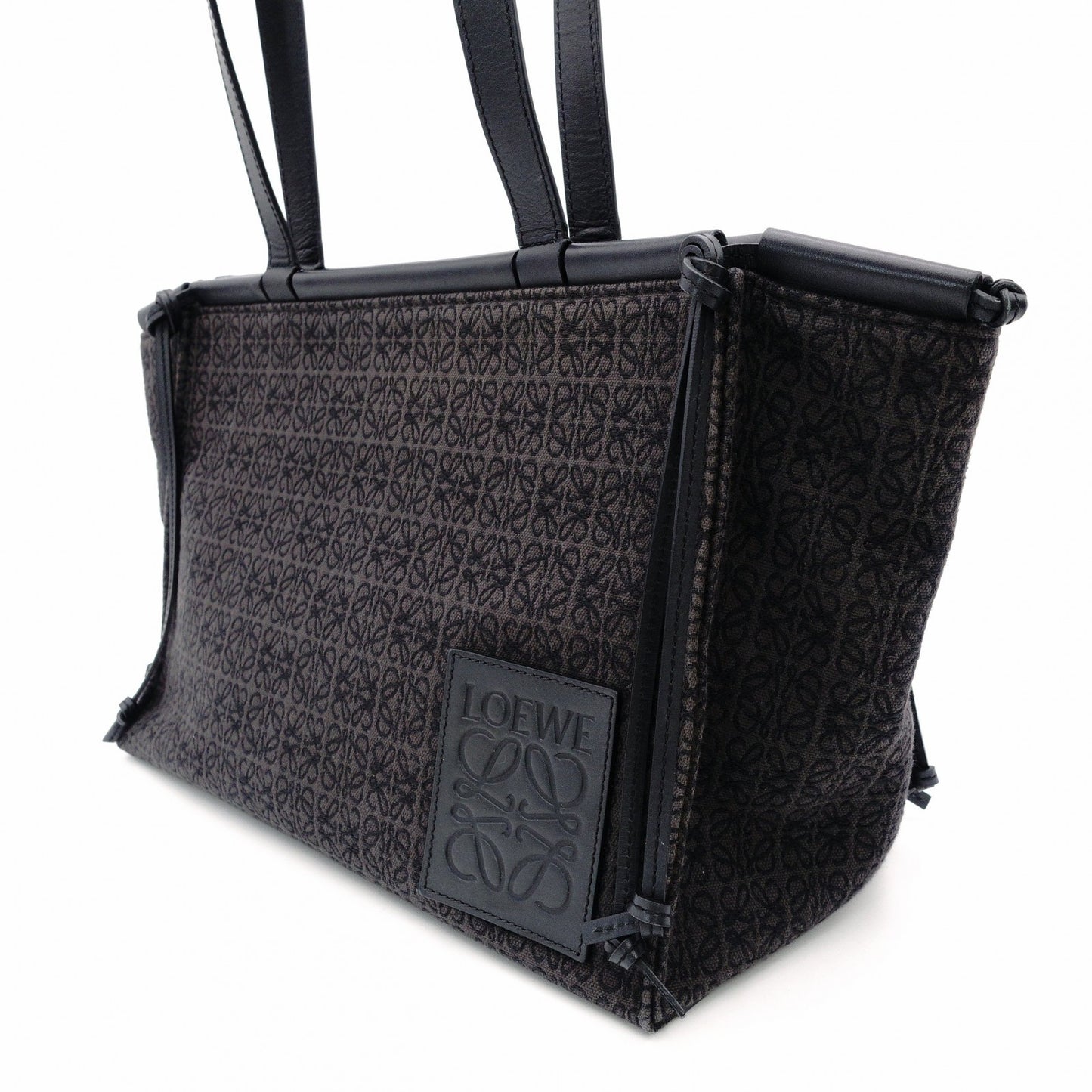 LOEWE Cushion Tote Anagram Shoulder Bag/Leather/Canvas
