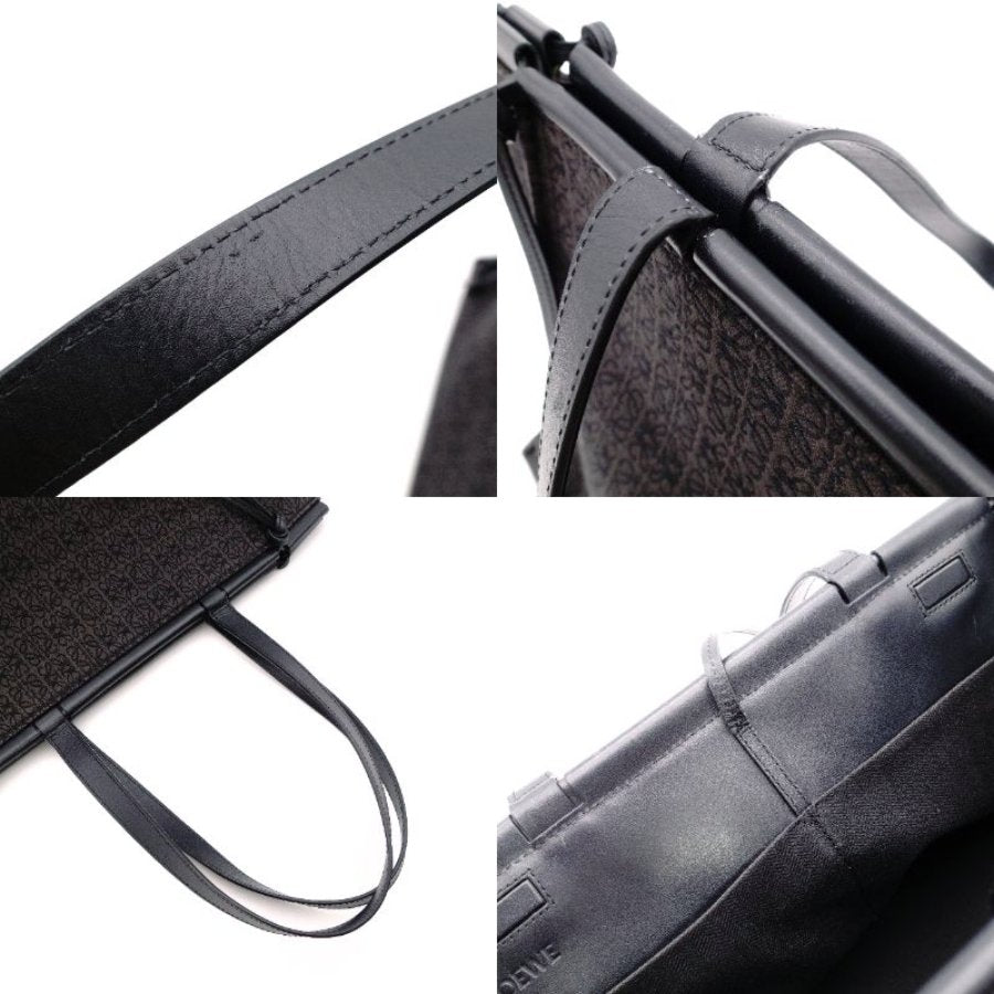 LOEWE Cushion Tote Anagram Shoulder Bag/Leather/Canvas