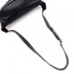 SAINT LAURENT Cassandra Leather Body Bag in Black with Silver Hardware