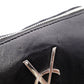 SAINT LAURENT Cassandra Leather Body Bag in Black with Silver Hardware