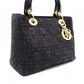 Christian Dior Lady Dior Handbag, Nylon, Black, 2-Way