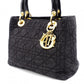 Christian Dior Lady Dior Handbag, Nylon, Black, 2-Way