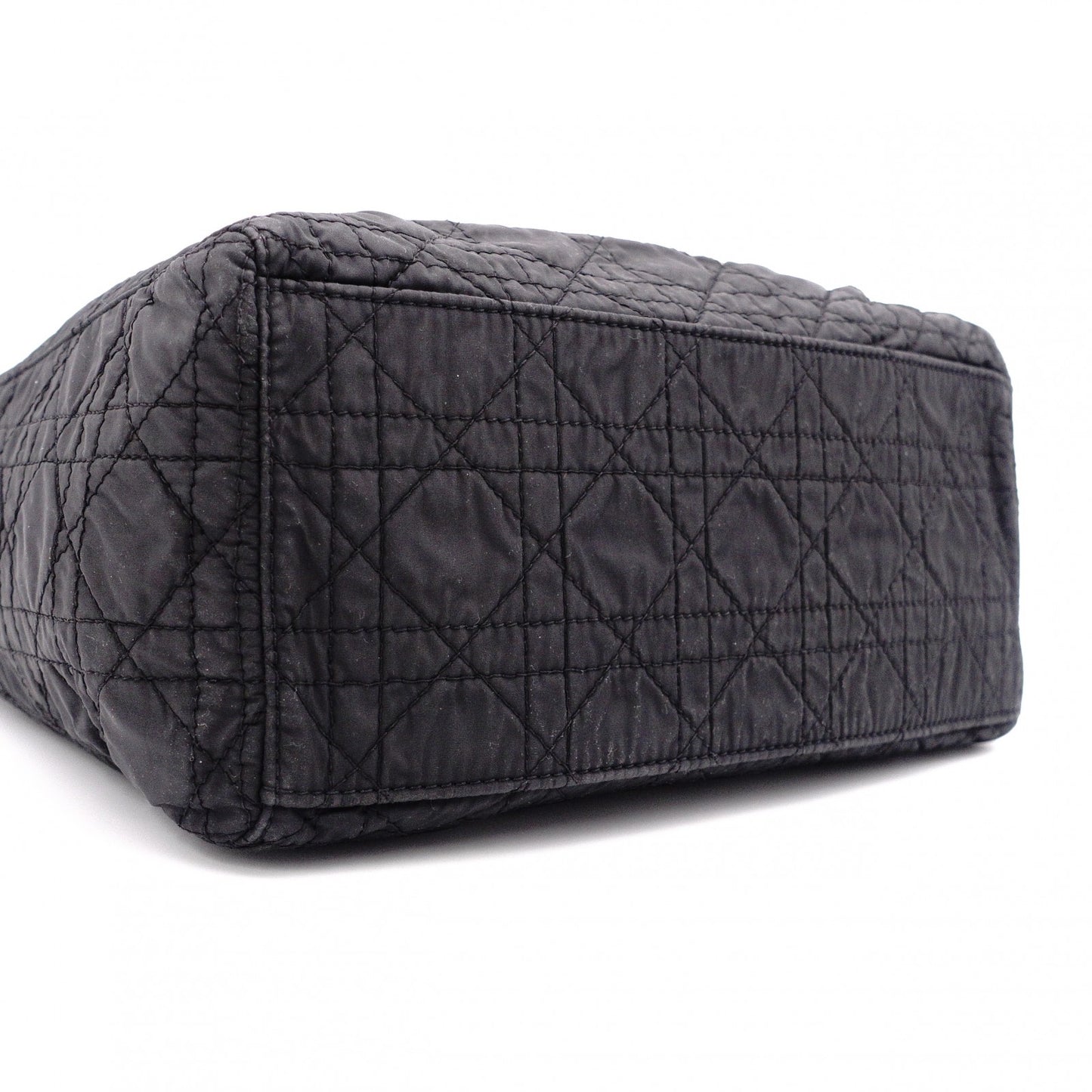Christian Dior Lady Dior Handbag, Nylon, Black, 2-Way