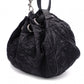 Christian Dior Drawstring Macro Cannage Shoulder Bag, Nylon, Black