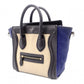 CELINE Luggage Nano Handbag, Leather, Beige, Navy, Black, 2-Way
