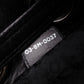 Christian Dior Drawstring Macro Cannage Shoulder Bag, Nylon, Black