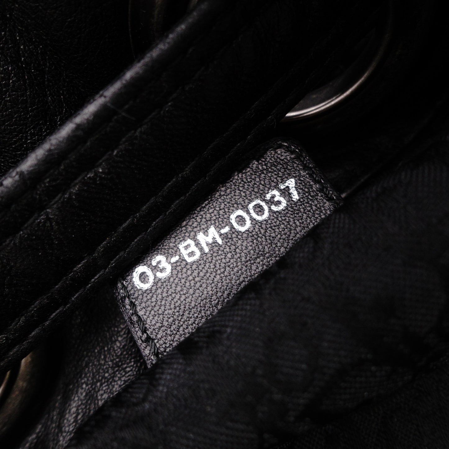 Christian Dior Drawstring Macro Cannage Shoulder Bag, Nylon, Black