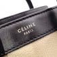 CELINE Luggage Nano Handbag, Leather, Beige, Navy, Black, 2-Way