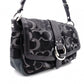 COACH Soho Signature Shoulder Bag black/gray canvas/leather Women