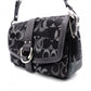 COACH Soho Signature Shoulder Bag black/gray canvas/leather Women
